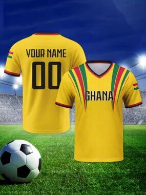 African Pride Ghana Soccer Jersey - Breathable Sports Fan Shirt